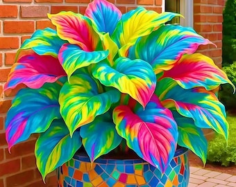 Semillas raras de Hosta perenne: hojas en forma de corazón para jardín y bonsái.