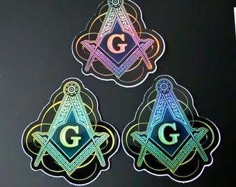 Freemason Square Symbol Sticker Car Laptop Decal