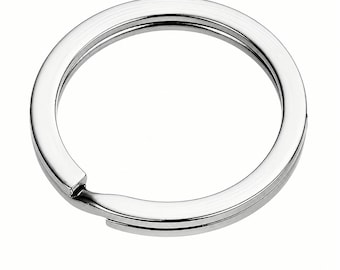 Silver Split Key Rings: Durable Metal Craft Supplies for DIY Keychains