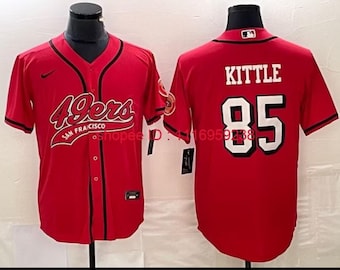 San Francisco 49ers Niners Baseball George Kittle Jersey #85 Embroidered Large