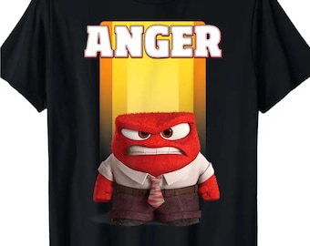 Unisex Men Women  Black T-shirt Inside out Anger Curse Small Medium Large XL 2XL 3XL Sizes