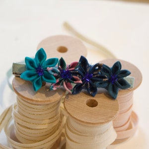 Blauer Urlaub Florale Haarspange