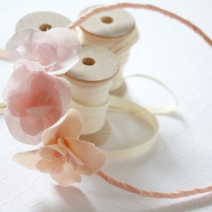 Pastell Rosa Blumen Stirnband
