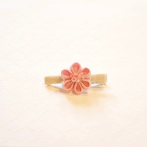 Floral Pink Kanzashi hair clip