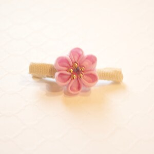 Lilac flower small hair clip
