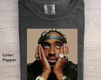 Tupac Shakur Vintage Style Comfort Colors T-shirt, 2Pac 90s Shirt, Hip Hop Rap Tee, Music Lover Shirt, Gifts For Fan