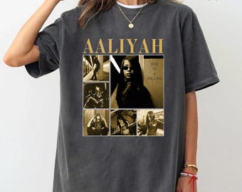 Aaliyah Queen Graphic Comfort Colors T-shirt, Vintage Rapper Hip Hop Shirt, Retro 90s 2000s Music Graphic Tee, Music Lover Shirt