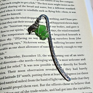 Genuine Green Sea Glass Bookmark
