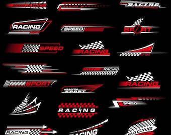 Racing SVG Bundle for Cricut | Race Car Decal Designs | Motorsports Logos | Shirt & Vehicle Graphics | PNG Svg Eps | Instant Download