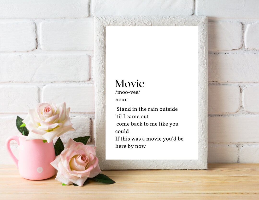 If This Was a Movie Definition Digital Wall Print Etsy