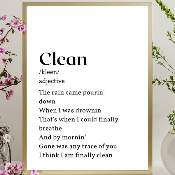 Clean Inspired Definition Digital Print