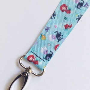 Mermaid Emoji Inspired One Sided Lanyard