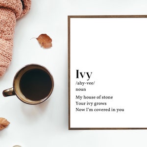 Ivy Inspired Definition Digital Print