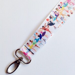Princess Ballerina Inspired One Sided Lanyard 35 inch lanyard