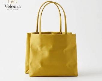 Small Tote Bag, Polyester Satin Top Handle Bags, Minimal Design Purse, 2026 New Trendy Handbags