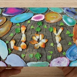 ALEGRIA - CARTÕES POSTAIS - Arte em cristal original impressão colorida de alta qualidade - cartão mantra boas vibrações