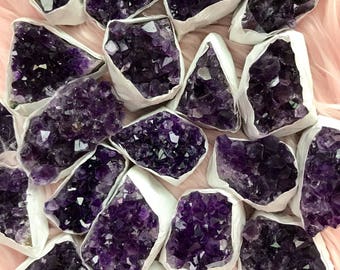 AMETHYST Cluster Specimen - kleine ruwe amethist - Februari geboortesteen -