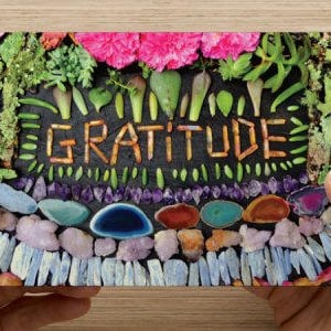GRATITUDE - 5 POSTCARDS - set di 10 - Original Crystal art stampa a colori di alta qualità - mantra card buone vibrazioni