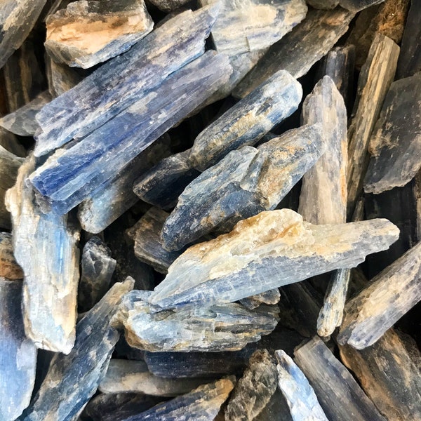 5 BLUE KYANITE BLADES // rock Cluster specimen