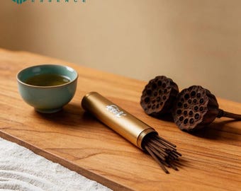 Anpassad bärbar rökelsesats i aluminium, lugnande Kynam Agarwood-rökelsepinne för sömn, meditation, researomgåva