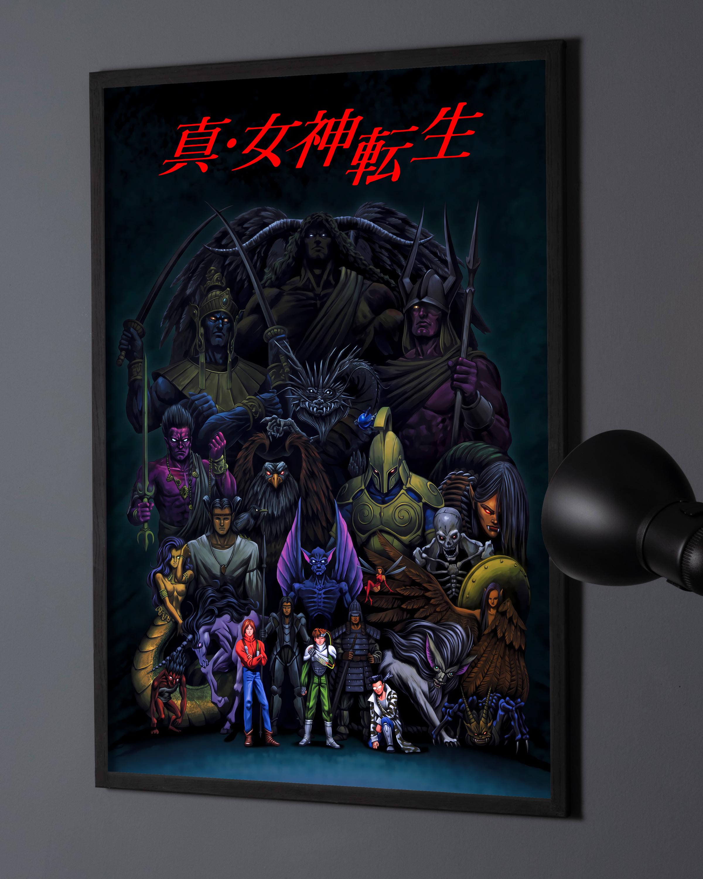 題名　MEGAMI (handmade art) Shin Megami Tensei Poster - Etsy