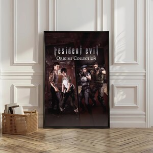Resident Evil Origins Collection Poster, Video Game Print, Gaming Wall Art, Gamer Decor, Gift