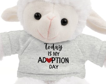 Adoption Gift Stuffed Animal Custom Adopting Plush Gotcha Day Present For Foster Child Kid Date Keepsake Forever Family O'fishally Adopted