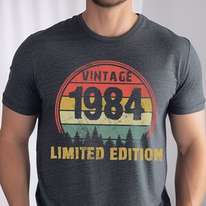 1984 Shirt For 40th Birthday Shirt 1984 Vintage Tee 40th Birthday Gift For Him 1984 Retro Forties Birthday Idea 1984 Personalized Birthday