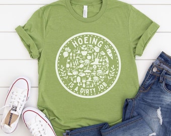 Gärtner T Shirt für Pflanzenliebhaber Shirt Farmer TShirt lustiges Hacke Geschenk für die Gartenarbeit Botanisches Shirt Garten Shirt Gemüseanbau grüner Daumen