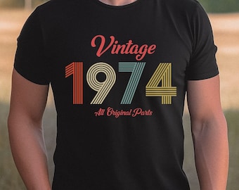 Camicia 50esimo compleanno Camicia vintage 1974 Regalo per il 50esimo compleanno per uomo 50esimo compleanno Amico papà Idea 50esimo compleanno per lui T-shirt compleanno 1974