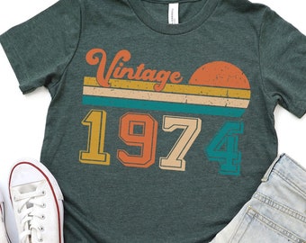 50esimo compleanno camicia Vintage 1974 camicia 50esimo regalo di compleanno per gli uomini 50esimo compleanno cinquanta papà 50esimo compleanno idea per lui 1974 compleanno t-shirt