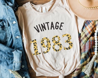 Koszulka na 40 urodziny Vintage 1983 Koszulka Czterdziesty prezent dla kobiet Czterdziesty prezent urodzinowy dla niej 40. urodziny przyjaciela 40. urodziny dla mamy kobiety