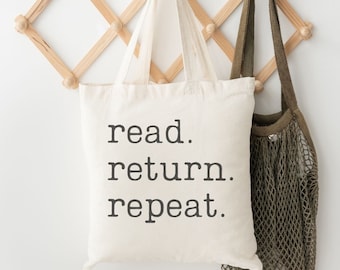Library Tote Bag Bookish Canvas Book Bag For Book Lovers Gift Reader Tote Bag Librarian Gifts Library English Reading Teacher Gift Bookworm