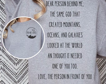 Christian Sweatshirt For Women Gift For Her Christian Shirt Bible Verse Shirt Religious Sweatshirt Apparel Faith Church Shirt ChristCrewneck
