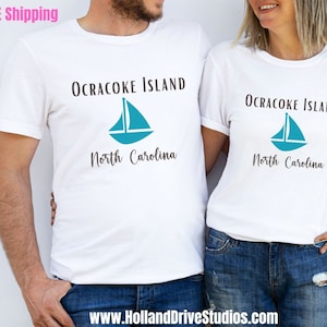 Ocracoke Island Ocracoke Shirt North Carolina Shirt Outerbanks Ocracoke NC Lighthouse Unisex T-shirt Beach Tshirt Family Vacation Blackbeard