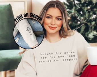 Christian Sweatshirt For Women Gift For Christian Sweater Bible Verse Shirt Religious Faith Outfit Church Jesus Trendy Aesthetic Clothing