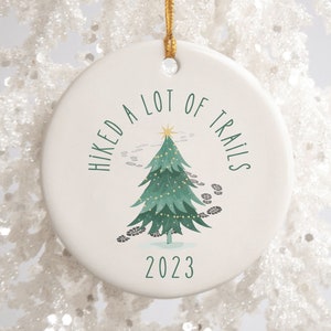 Hiker Ornament Hiker Gift For Hiker Thru Hiking Ornament Mountain Backpacking Nature Ornament Go Hiking Adventure Lover Trail Hiking Buddy