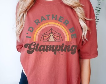 Glamping Funny Camping RV Shirt Camping Gift Camper TShirt Travel T-Shirt Road Trip Gift RV Camping Tee Tent Camp Adventure Hiking Outdoor