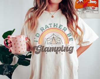 Glamping Funny Camping RV Shirt Camping Gift Camper TShirt Travel T-Shirt Road Trip Gift RV Camping Tee Tent Camp Adventure Hiking Outdoor