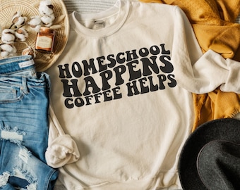 Homeschool Mama Shirt für Mama, Homeschool Mama Sweatshirt, Virtuelle Schule, Homeschool Mama Geschenk, Lehrer Geschenk, Klassische Gespräche