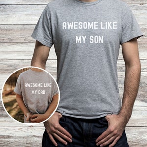 Dad And Son Matching Shirt Gift For Dad TShirt For Men Fathers Day Gift From Son To Daddy Son Funny T-Shirt Husband Birthday Gift Best Daddy