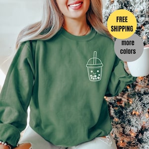 Bluza Boba, Bluza Cat Boba, Koszulka Koala Boba, Bluza Bubble Tea, Prezent dla Miłośnika Boba, Prezent dla Niej, Koszulka K-Pop, Koszulka K-Drama