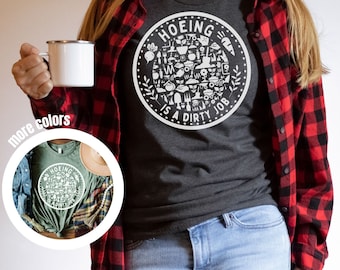 Gärtner T Shirt für Pflanzenliebhaber Shirt Farmer TShirt lustiges Hacke Geschenk für die Gartenarbeit Botanisches Shirt Garten Shirt Gemüseanbau grüner Daumen