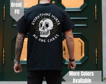 Gym Workout Shirt for Men Muscle Shirt Funny Gym Lifting Apparel Weightlifting Shirt Gift For Fitness Lover Skull Shirt Pump Cover Training