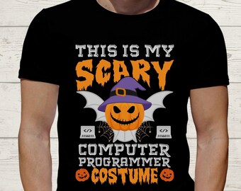 Computer-Programmierer-Ingenieur-Halloween-Hemd-Software-Ingenieur-T-Shirt Codierung-T-Shirt für Ehemann-Vati-Tech-Support-IT-Systems-Verwalter-lustiger Code