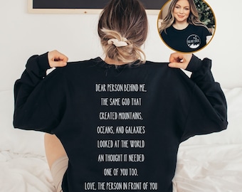 Christian Sweatshirt For Women Gift For Her Christian Shirt Bible Verse Shirt Religious Sweatshirt Apparel Faith Church Shirt ChristCrewneck