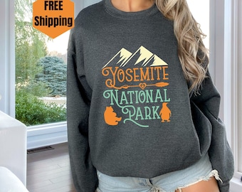 National Park Shirt Yosemite California Crewneck Sweatshirt Gift For Nature Lover 63 National Park Aesthetic Sweatshirt Family Vacation Trip