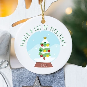 Pickleball Ornament Christmas Pickleball Personalized Gift Pickle Ball Christmas Ornament Pickleball Player Gift For Pickleball Lover Paddle