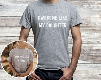 Cadeau voor papa Shirt voor mannen Vaderdagcadeau van dochter tot vader Shirt Matching Shirts Vader Dochter Grappig Shirt Man Verjaardagscadeau Hem