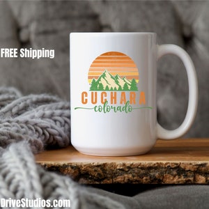 Cuchara Colorado Mug Cuchara Colorado Coffee Mug Colorado Coffee Cup Cuchara CO Yellowstone Colorado Graphic Souvenir Cup Vacation Mug